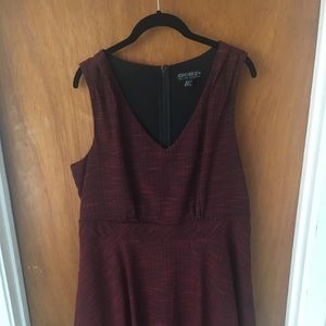 Forever 21 Woven Red Plaid Skater Dress
